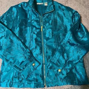 Teal tailored jacket